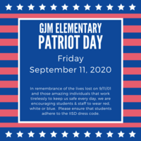 GJM Elementary Patriot Day 9-11-20