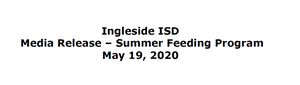 Summer Feeding 2020