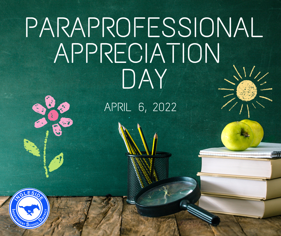Chalkboard background. White text: Paraprofessional Appreciation Day
