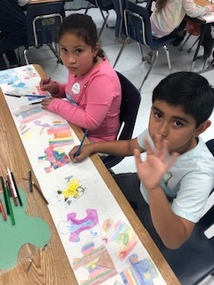 Fun in Art class today!  We are all a part of the puzzle!