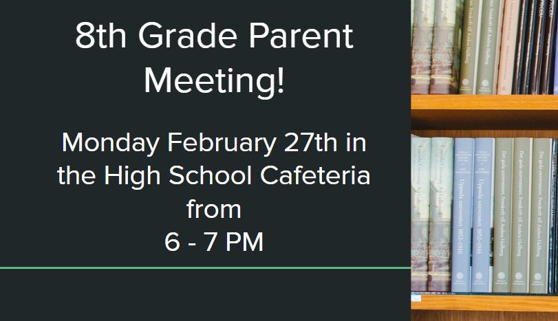 8th grade parent meeting